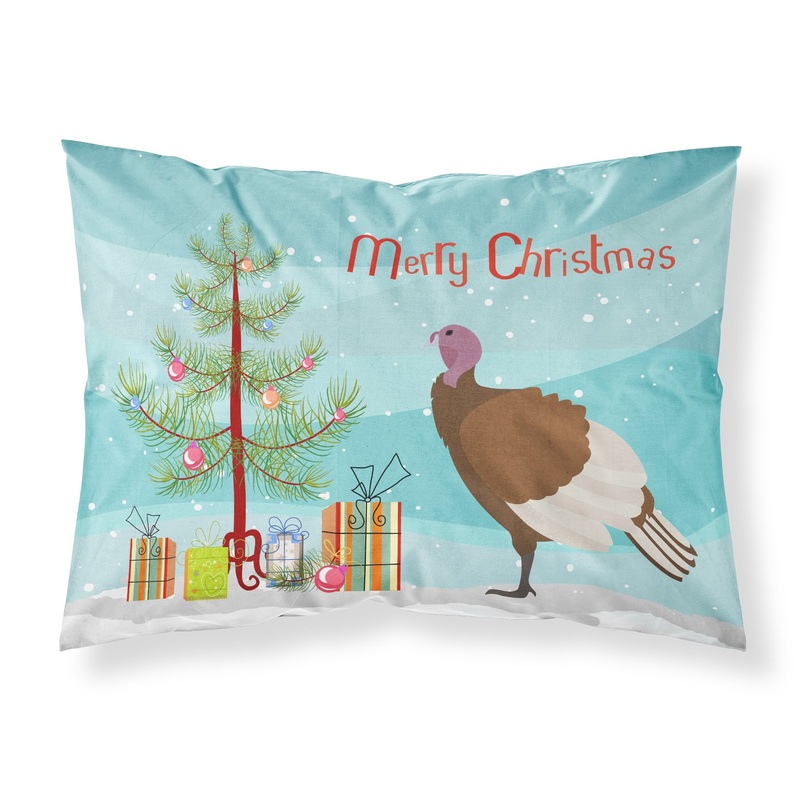 Bourbon Red Turkey Hen Christmas Fabric Standard Pillowcase  Artistic Decorative Front, White Back BB9349PILLOWCASE