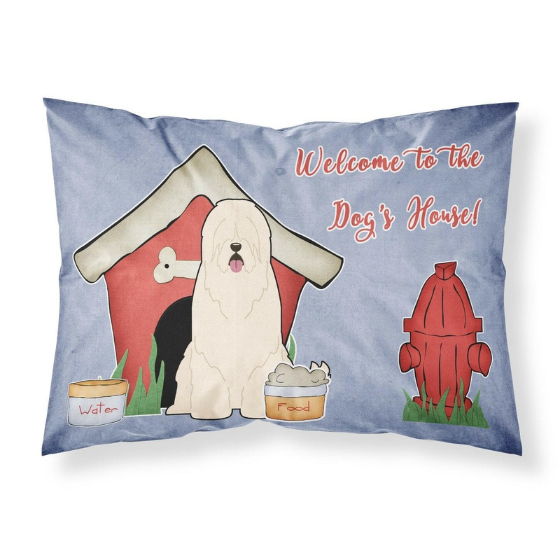 Dog House Collection South Russian Sheepdog Fabric Standard Pillowcase  Artistic Decorative Front, White Back BB2778PILLOWCASE