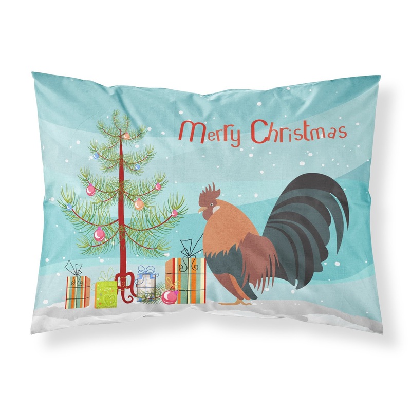 Dutch Bantam Chicken Christmas Fabric Standard Pillowcase  Artistic Decorative Front, White Back BB9203PILLOWCASE