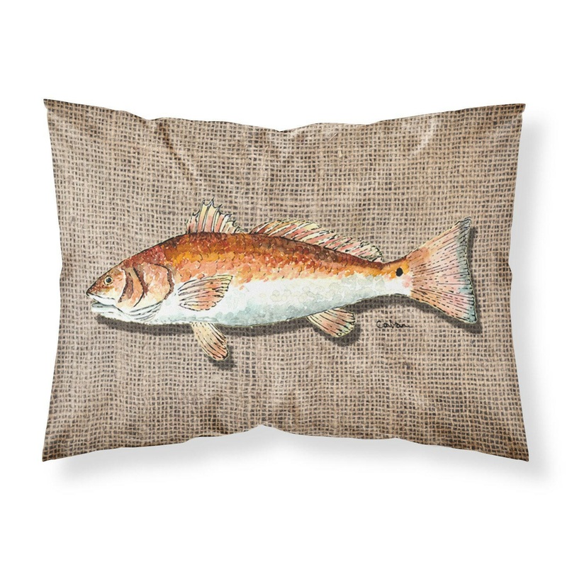 Fish Red Fish Standard Pillowcases  Artistic Decorative Front, Crisp White Back