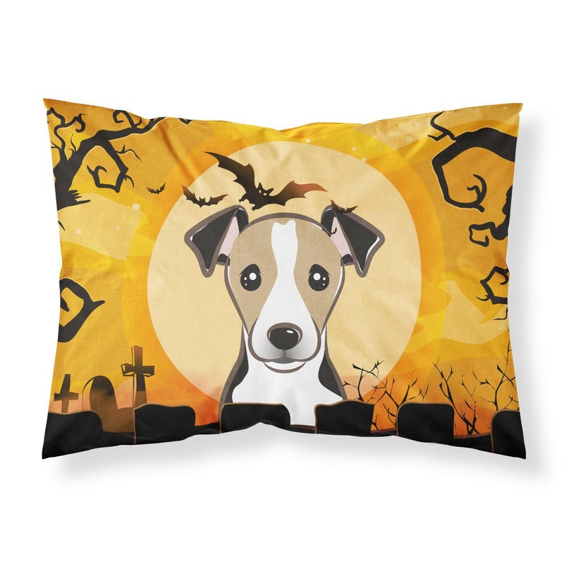 Halloween Jack Russell Terrier Fabric Standard Pillowcase  Artistic Decorative Front, White Back BB1819PILLOWCASE