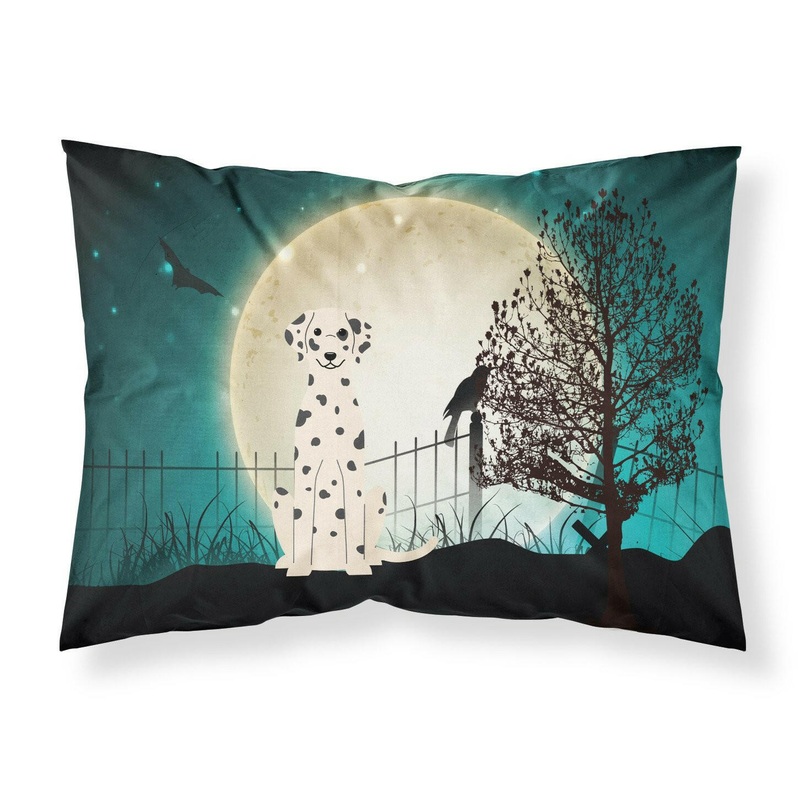 Halloween Scary Dalmatian Fabric Standard Pillowcase  Artistic Decorative Front, White Back BB2287PILLOWCASE