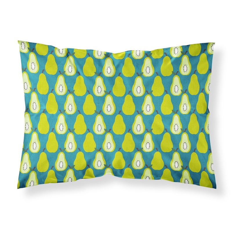 Pears on Green Fabric Standard Pillowcase  Artistic Decorative Front, White Back BB5138PILLOWCASE