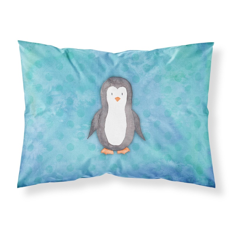 Polkadot Penguin Watercolor Fabric Standard Pillowcase  Artistic Decorative Front, White Back BB7376PILLOWCASE