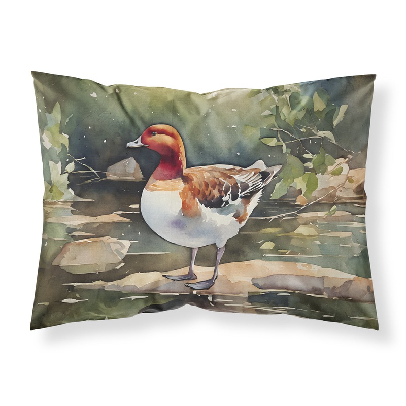 Redhead Duck Standard Pillowcase  Artistic Decorative Front, White Back