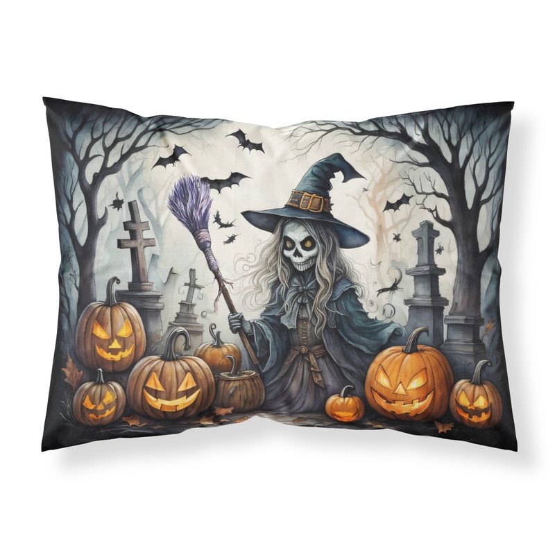 Witch Spooky Halloween Fabric Standard Pillowcase