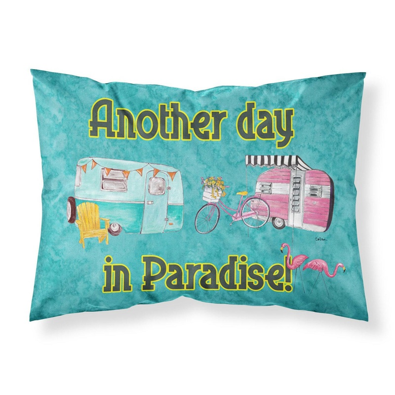 Another Day in Paradise Standard Pillowcases  Artistic Decorative Front, Crisp White Back