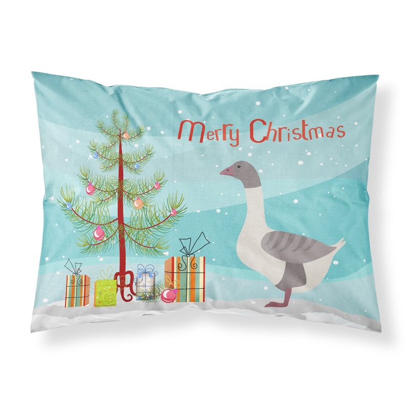 Buff Grey Back Goose Christmas Fabric Standard Pillowcase  Artistic Decorative Front, White Back BB9268PILLOWCASE