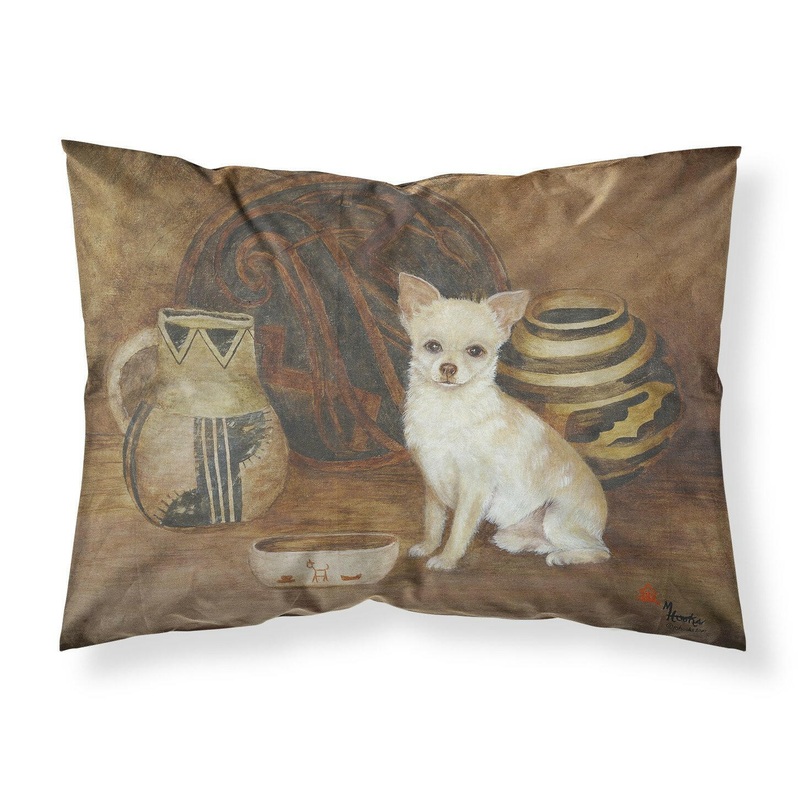 Chihuahua Ancient History Fabric Standard Pillowcase  Artistic Decorative Front, White Back MH1043PILLOWCASE