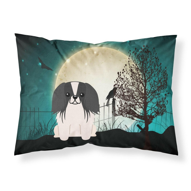 Halloween Scary Pekingnese Black White Fabric Standard Pillowcase  Artistic Decorative Front, White Back BB2295PILLOWCASE