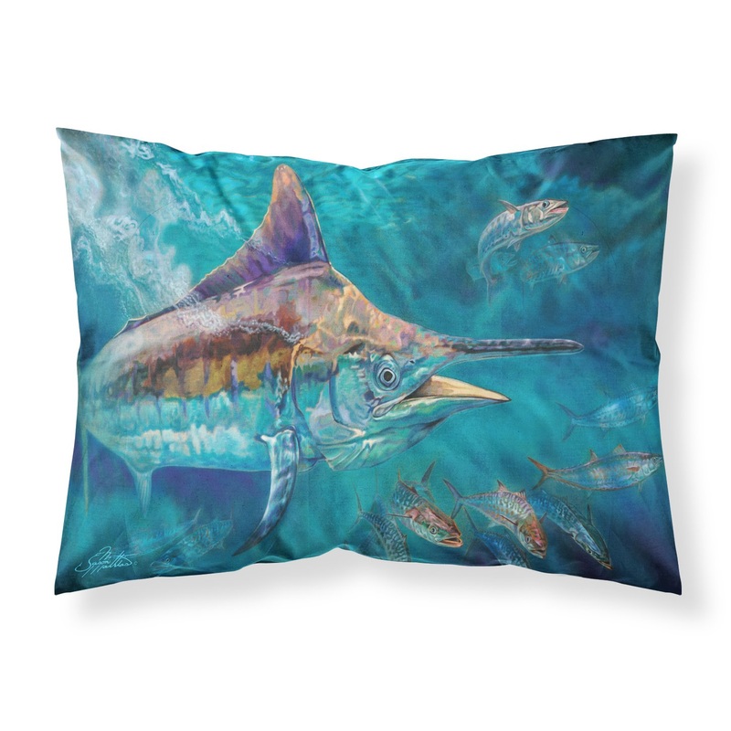 Liquid Metal Black Marlin  Standard Pillowcase  Artistic Decorative Front, White Back JMA2005PILLOWCASE