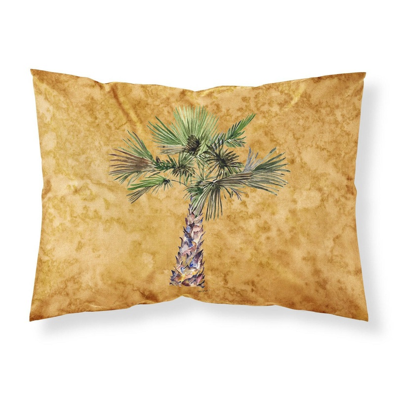 Palm Tree on Gold Fabric Standard Pillowcase  Artistic Decorative Front, White Back 8706PILLOWCASE