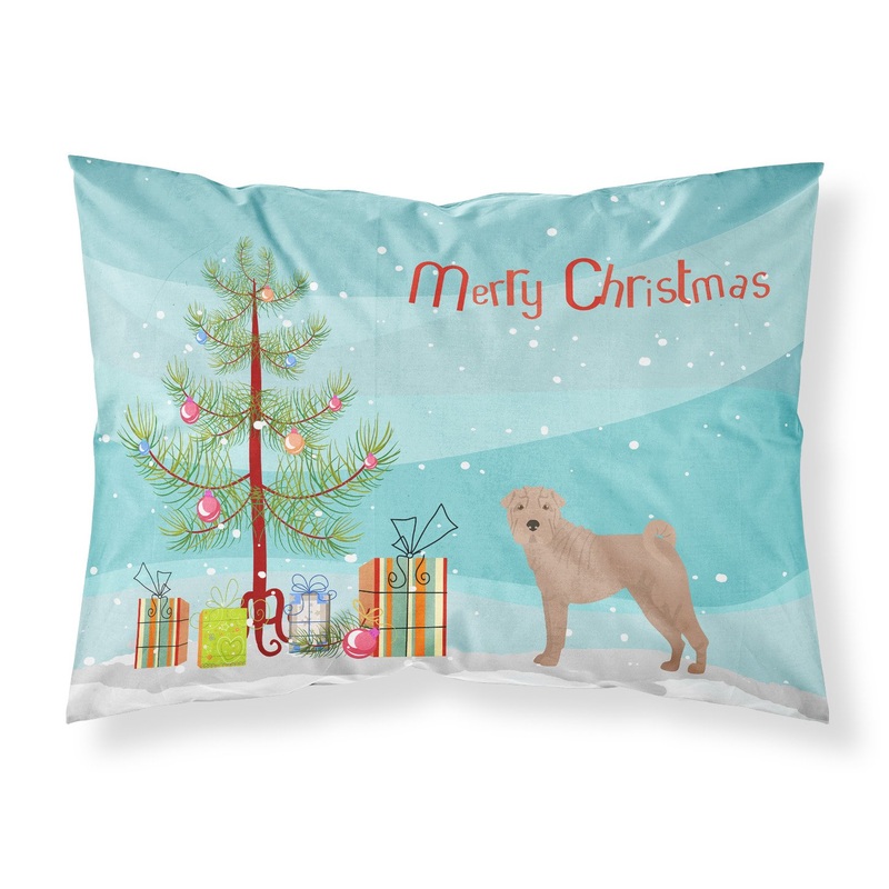 Shar Pei Christmas Tree  Standard Pillowcase  Artistic Decorative Front, White Back CK3485PILLOWCASE