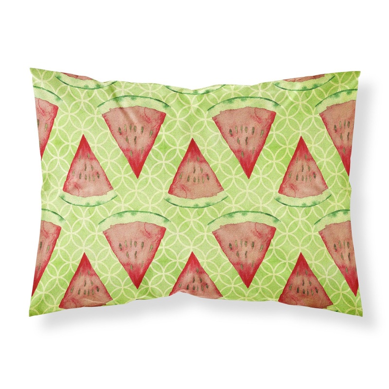 Watercolor Watermelon Fabric Standard Pillowcase  Artistic Decorative Front, White Back BB7518PILLOWCASE