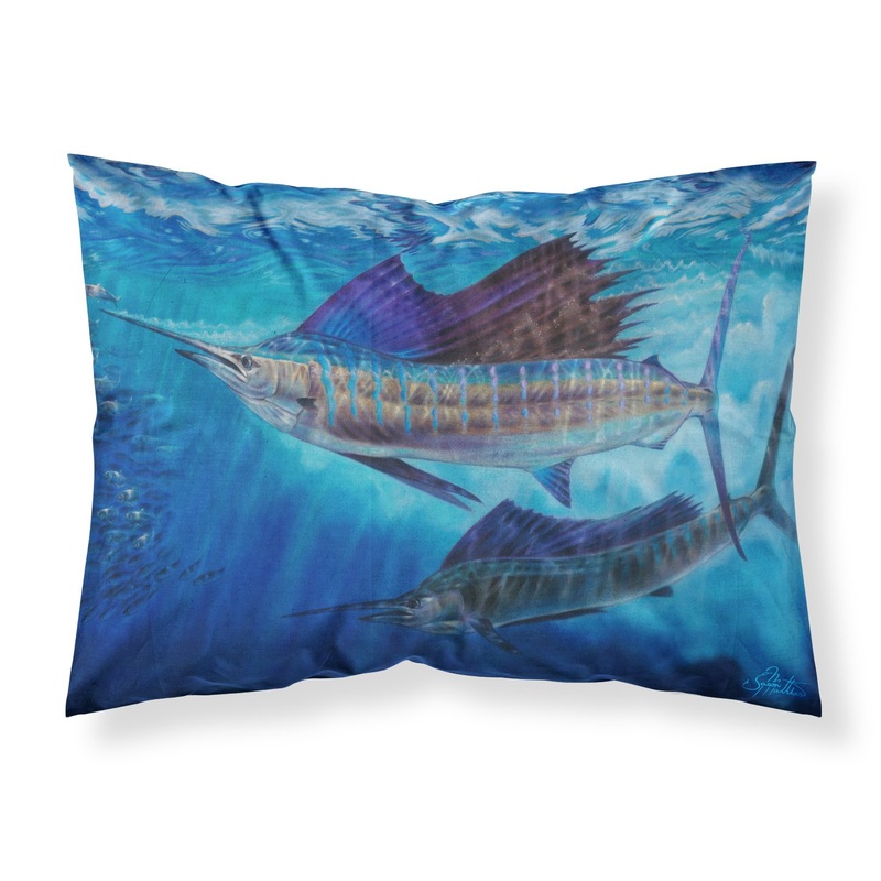 Wide Open Sailfish  Standard Pillowcase  Artistic Decorative Front, White Back JMA2011PILLOWCASE