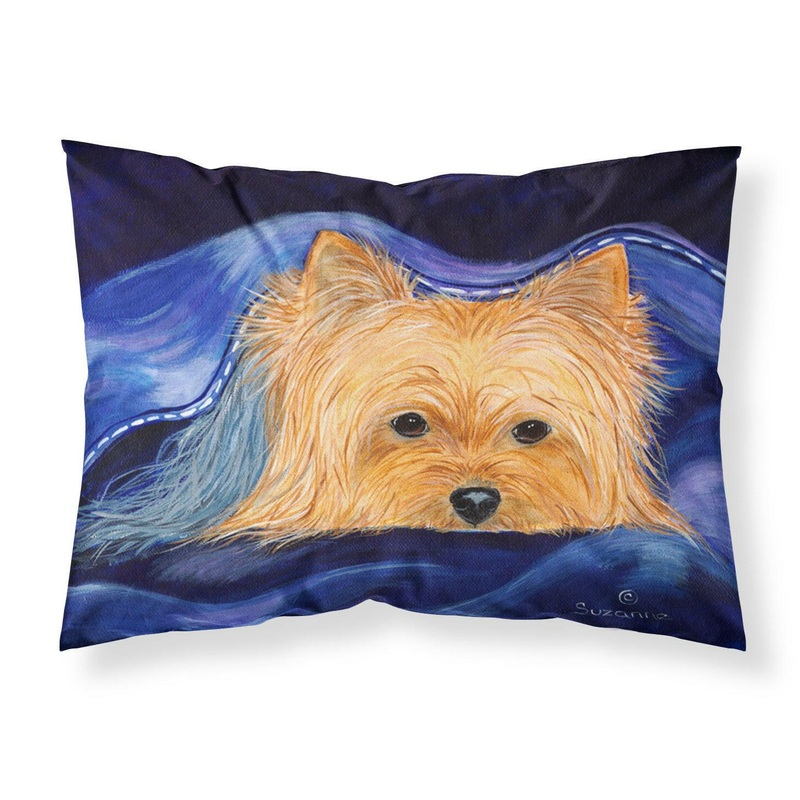 Yorkie Standard Pillowcases  Artistic Decorative Front, Crisp White Back