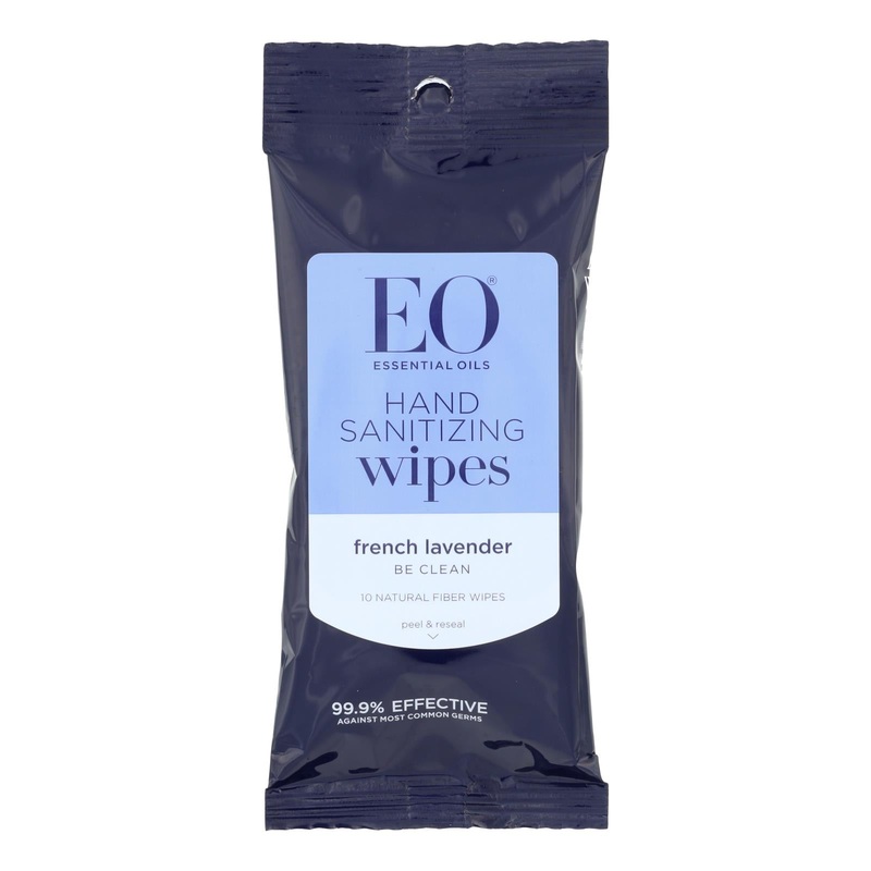 Eo Hand Sanitizer Wipes Display Center - Lavender (Pack of 6 - 10 Pack)