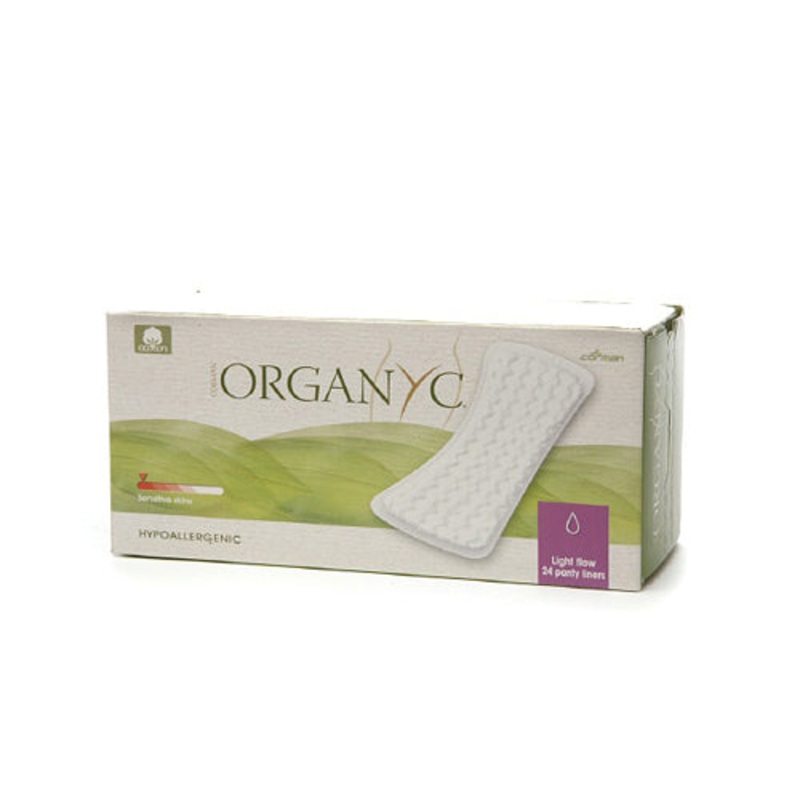 Organyc Organic Cotton Panty Liners, Pack of 24