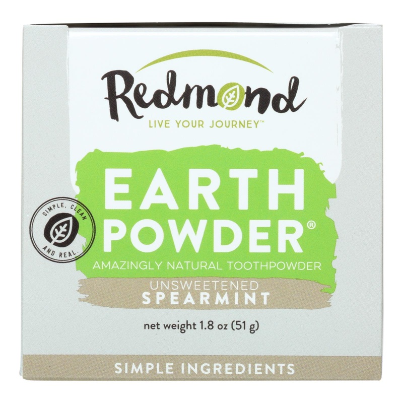 Redmond Natural Earthpowder Spearmint Toothpowder - 1.8 Oz