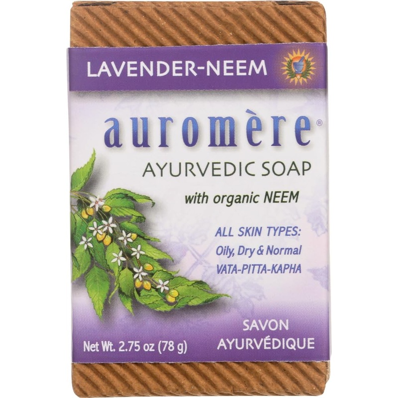 Auromere Bar Soap - Ayurvedic Lavender Neem - 2.75 Oz