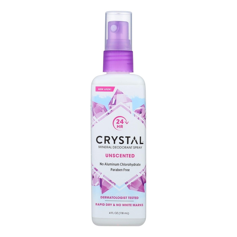 Crystal Odorless Unscented Deodorant Spray - 4 Fl Oz