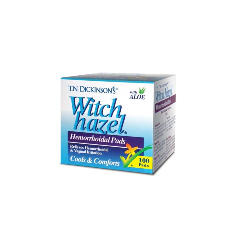 Dickinson's Hemorrhoidal Cleansing Pads, 100 ct