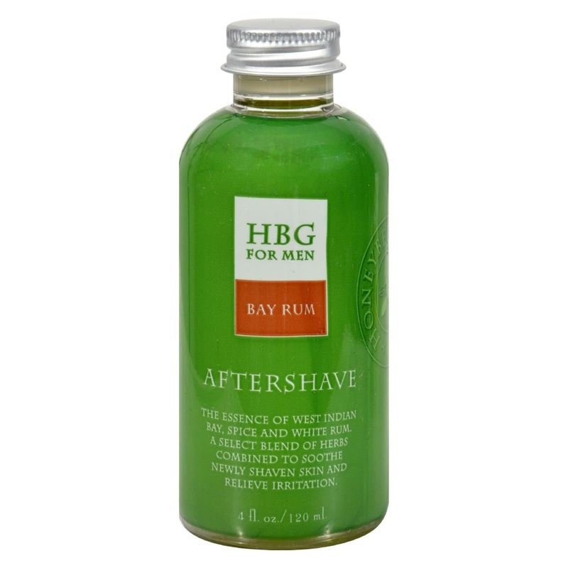 Honeybee Gardens Herbal Aftershave Bay Rum, 4 Oz.