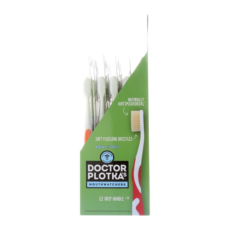 Mouth Watchers Assorted Antibacterial Adult Toothbrushes (20-Pack)