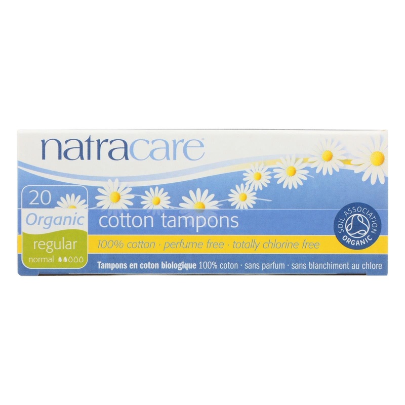 Natracare Organic Cotton Tampons, Regular (Pack of 20)