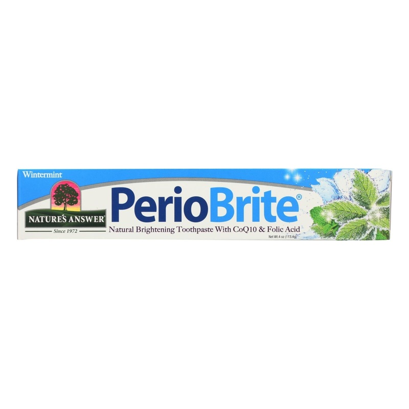 Natures Answer Periobrite Wintermint Natural Brightening Toothpaste (4 Oz.)
