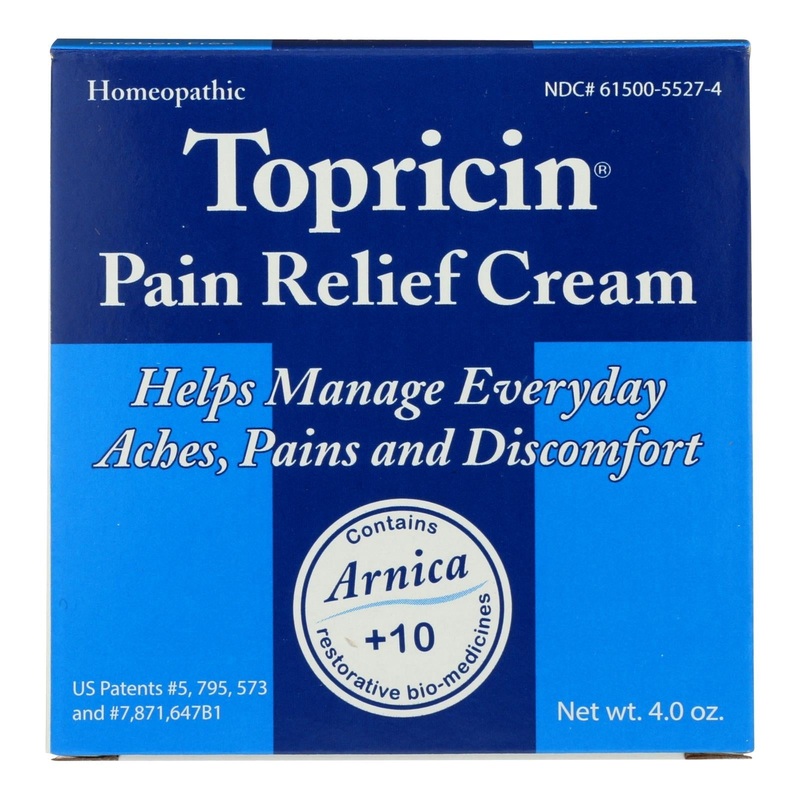 Topricin Cream - Pain Relief, Anti-Inflammatory, 4 Oz