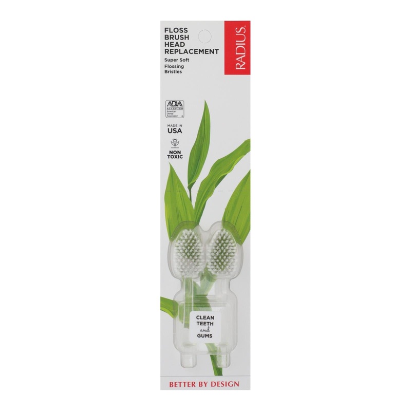 Radius Replacement Toothbrush Heads (Pack of 6) - Ultra-Soft Bristles for Sensitive Teeth