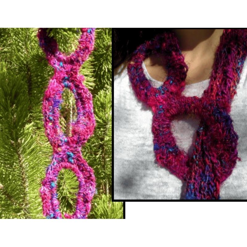 A Roundabout Way Scarf Pattern