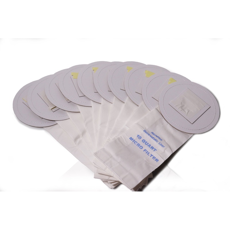 10 pack of bags for Prolux 10qt Backpack Vacuum