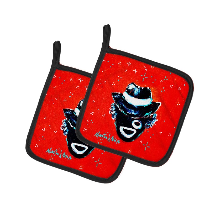 Zee Mr Pot Holders - Set of 2 Decorative Kitchen Helpers | Made in the USA