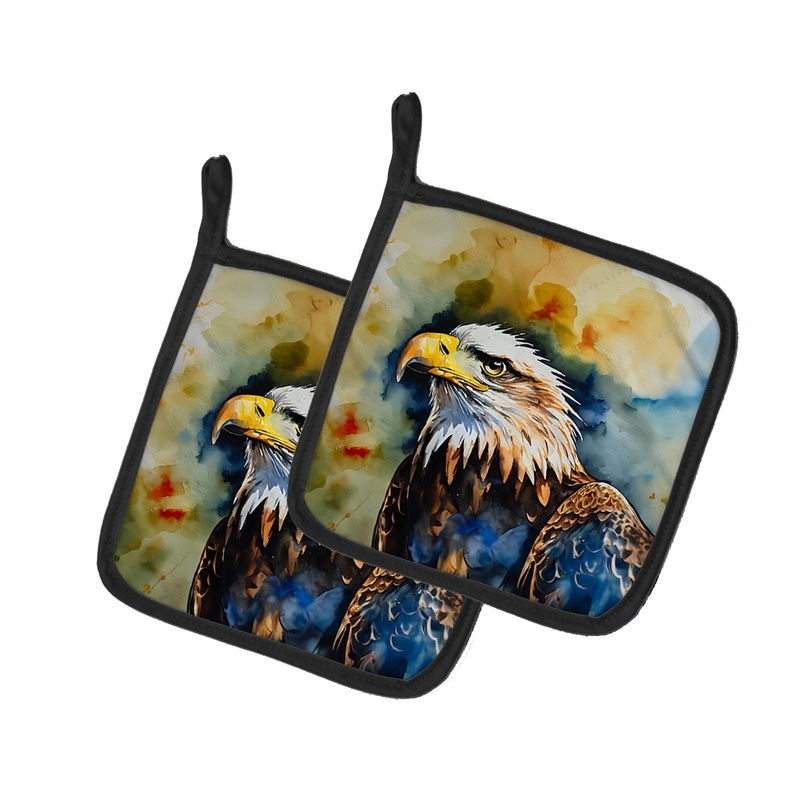 Eagle Pot Holders - Set of 2 Decorative Kitchen Helpers | Made in the USA