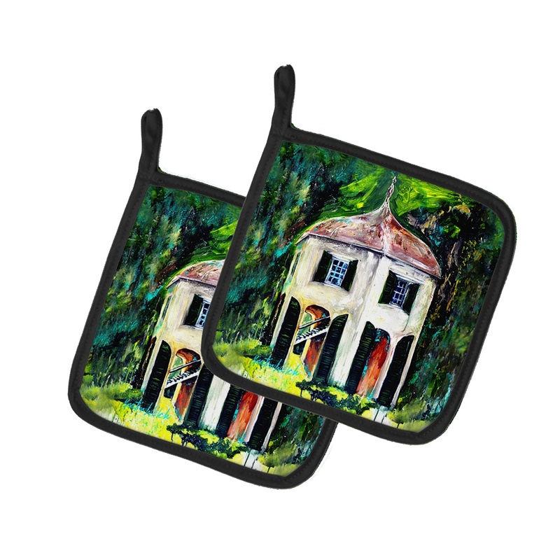 Batchelors Pad Garsoniere Pot Holders - Set of 2 Decorative Kitchen Helpers | Made in the USA