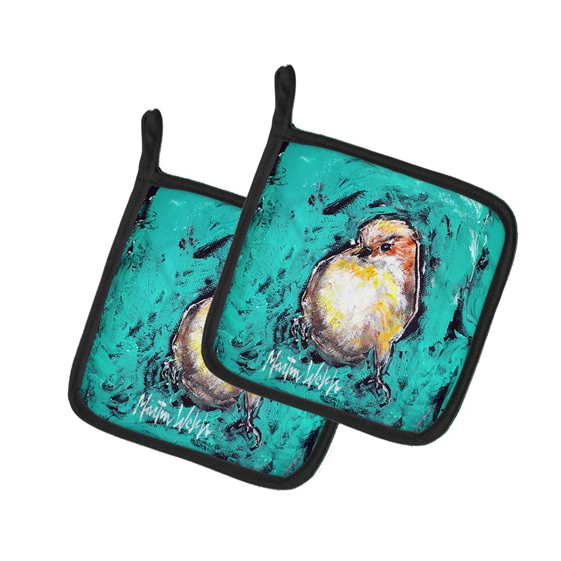 EeewH Bird Pot Holders - Set of 2 Decorative Kitchen Helpers | Made in the USA