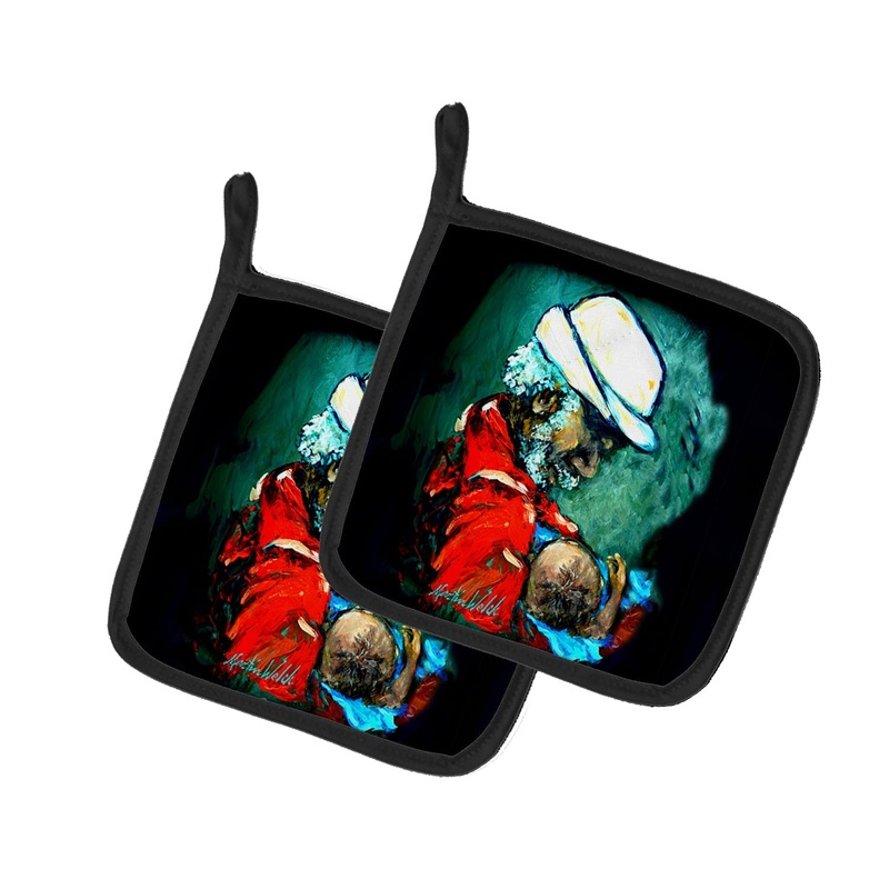 Grand Pappy and Baby Pot Holders - Set of 2 Decorative Kitchen Helpers | Made in the USA