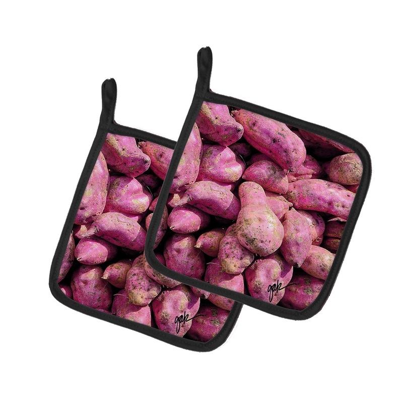 Sweet Potatoe by Gary Kwiatek Pot Holders - Set of 2 Decorative Kitchen Helpers | Made in the USA