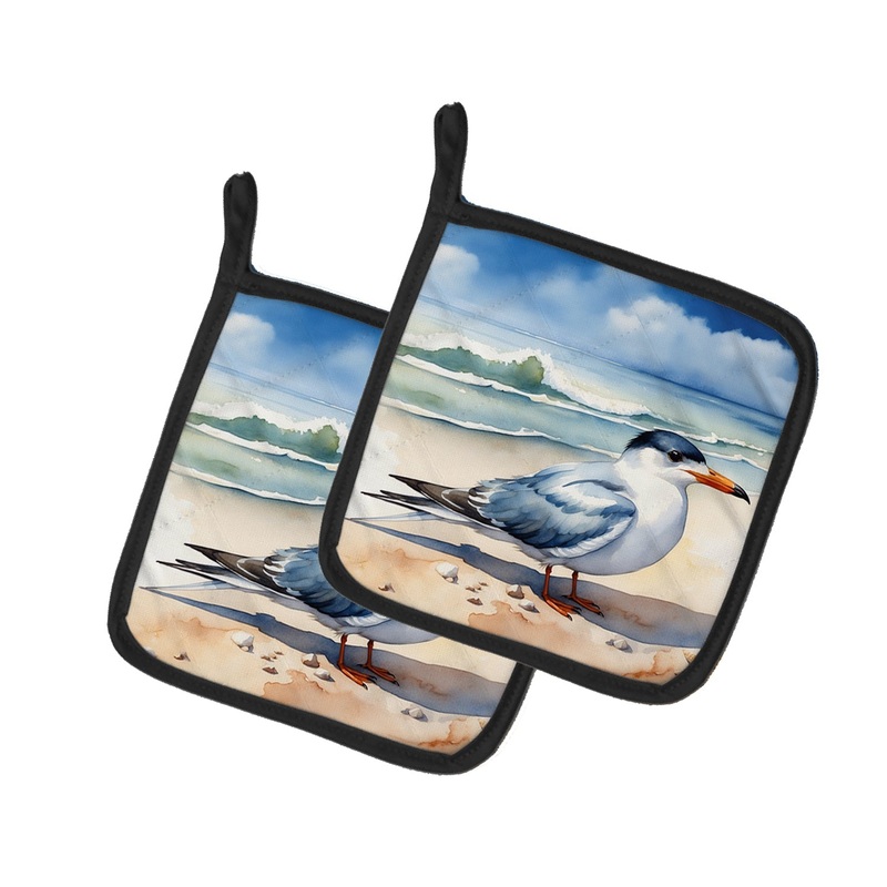 Tern Resting Pot Holders - Set of 2 Decorative Kitchen Helpers | Made in the USA