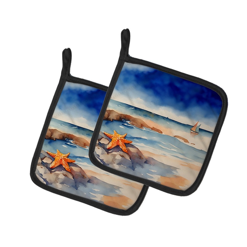 Starfish Pot Holders - Set of 2 Decorative Kitchen Helpers | Made in the USA