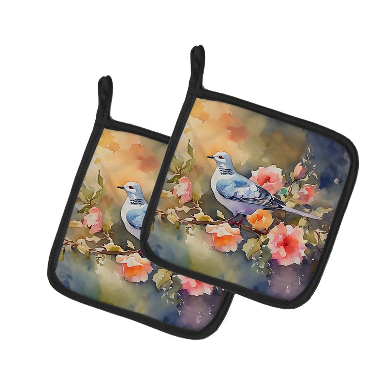 Dove Pot Holders - Set of 2 Decorative Kitchen Helpers | Made in the USA