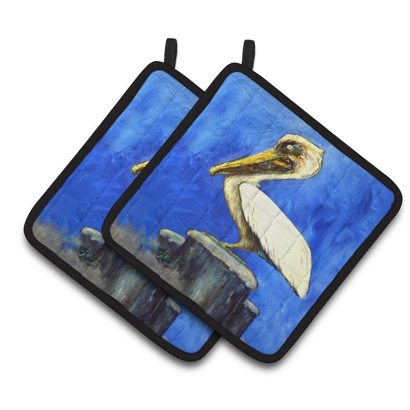 Pelican Texas Pete Pot Holders - Set of 2 Decorative Kitchen Helpers | Made in the USA MW1352PTHD