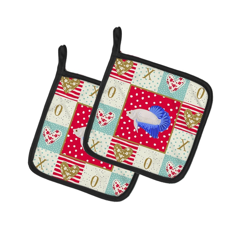 Plakat Betta Love Pot Holders - Set of 2 - Heat-Resistant Kitchen Essentials CK5492PTHD