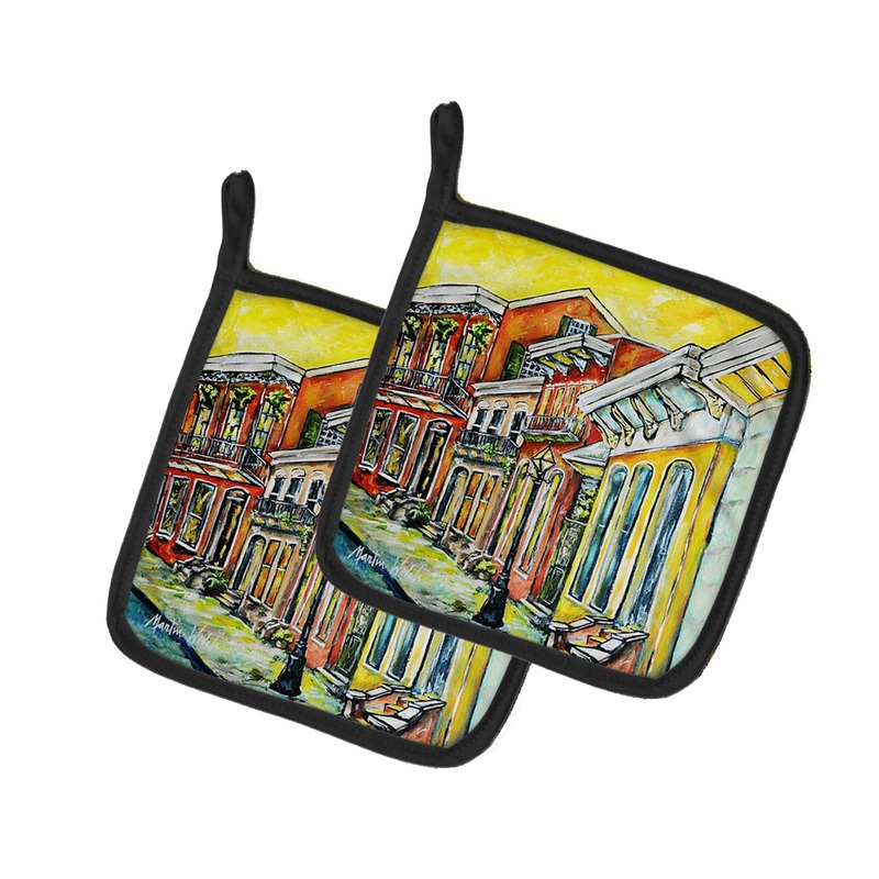 Remember When Pot Holders - Set of 2 Decorative Kitchen Helpers | Made in the USA