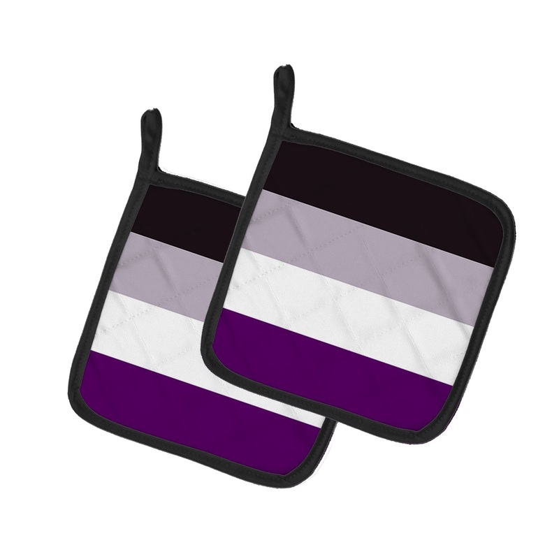 Asexual Pride Pot Holders - Set of 2 - Heat-Resistant Kitchen Essentials