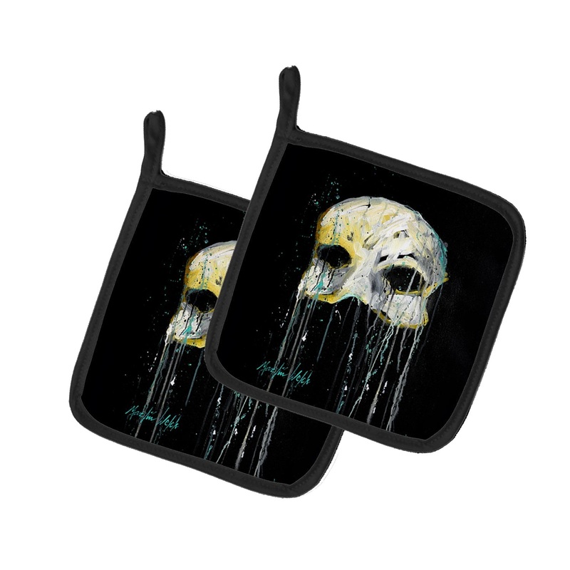 Mysterious Mask Pot Holders - Set of 2 Decorative Kitchen Helpers | Made in the USA