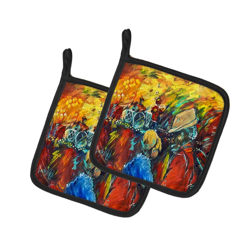 Dance Pot Holders - Set of 2 Decorative Kitchen Helpers | Made in the USA