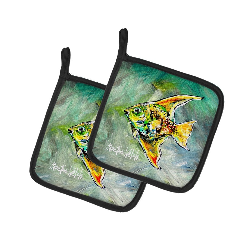 Nancys Other Fish Pot Holders - Set of 2 Decorative Kitchen Helpers | Made in the USA
